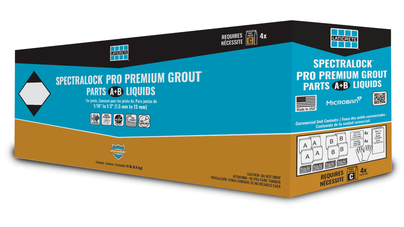 Cement grout vs. epoxy grout.