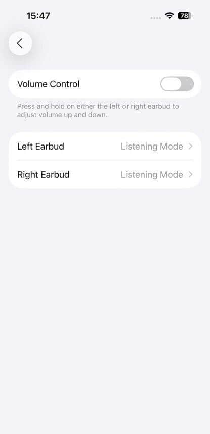 iOS Settings - Powerbeats Fit