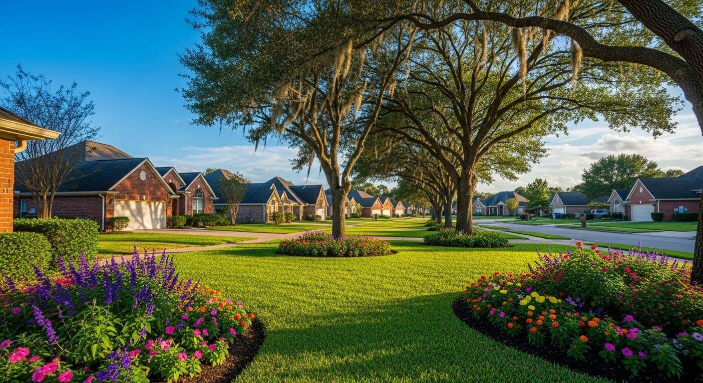 Couple reviewing paperwork to decide whether to sell before buying a house in Bay Area Houston