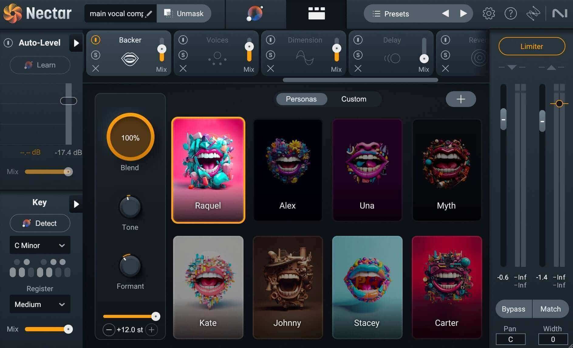 Backer module in Nectar 4