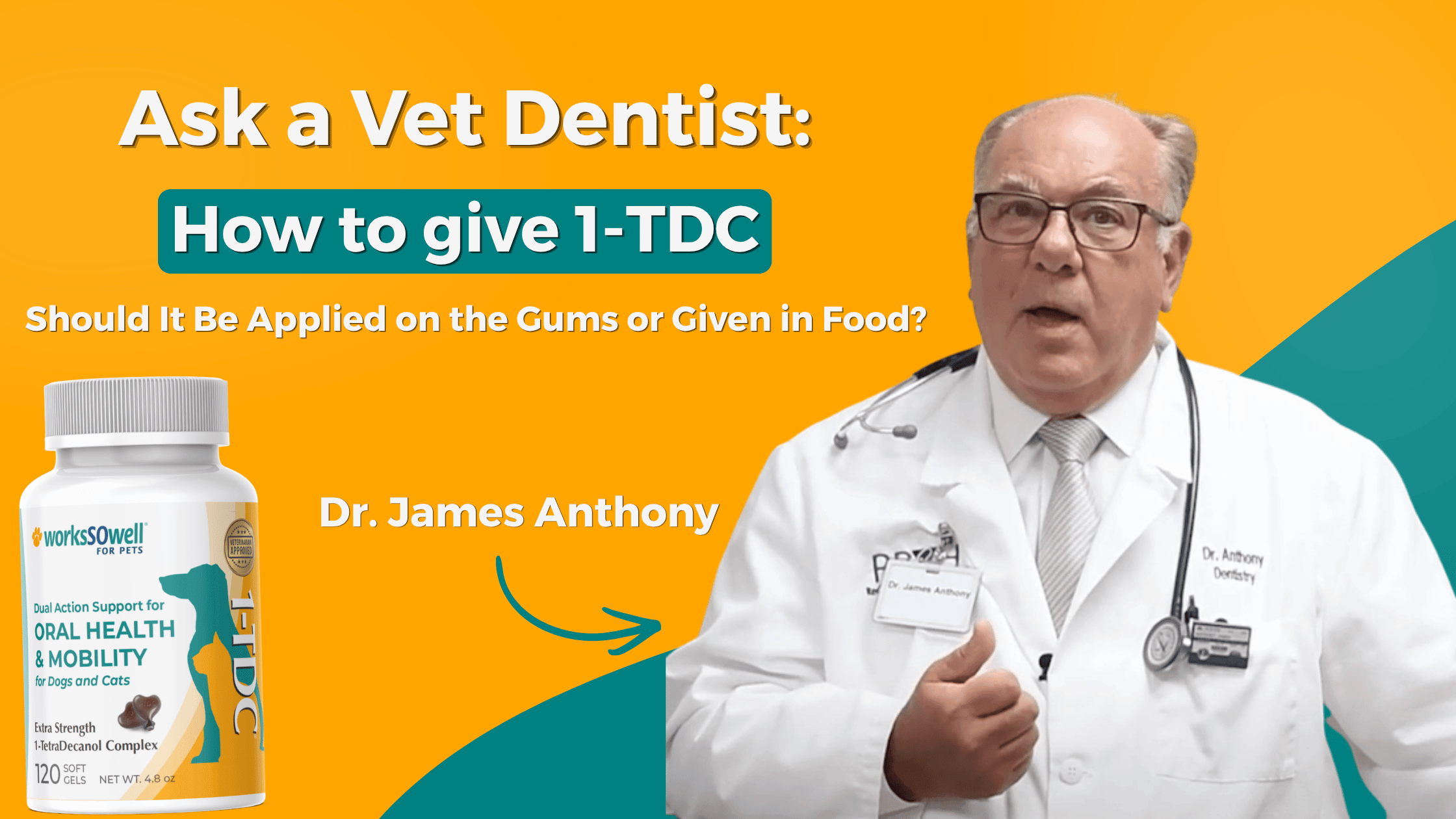 Ask a Vet Dentist: Should 1-TDC Be Applied on the Gums or Given in Food?