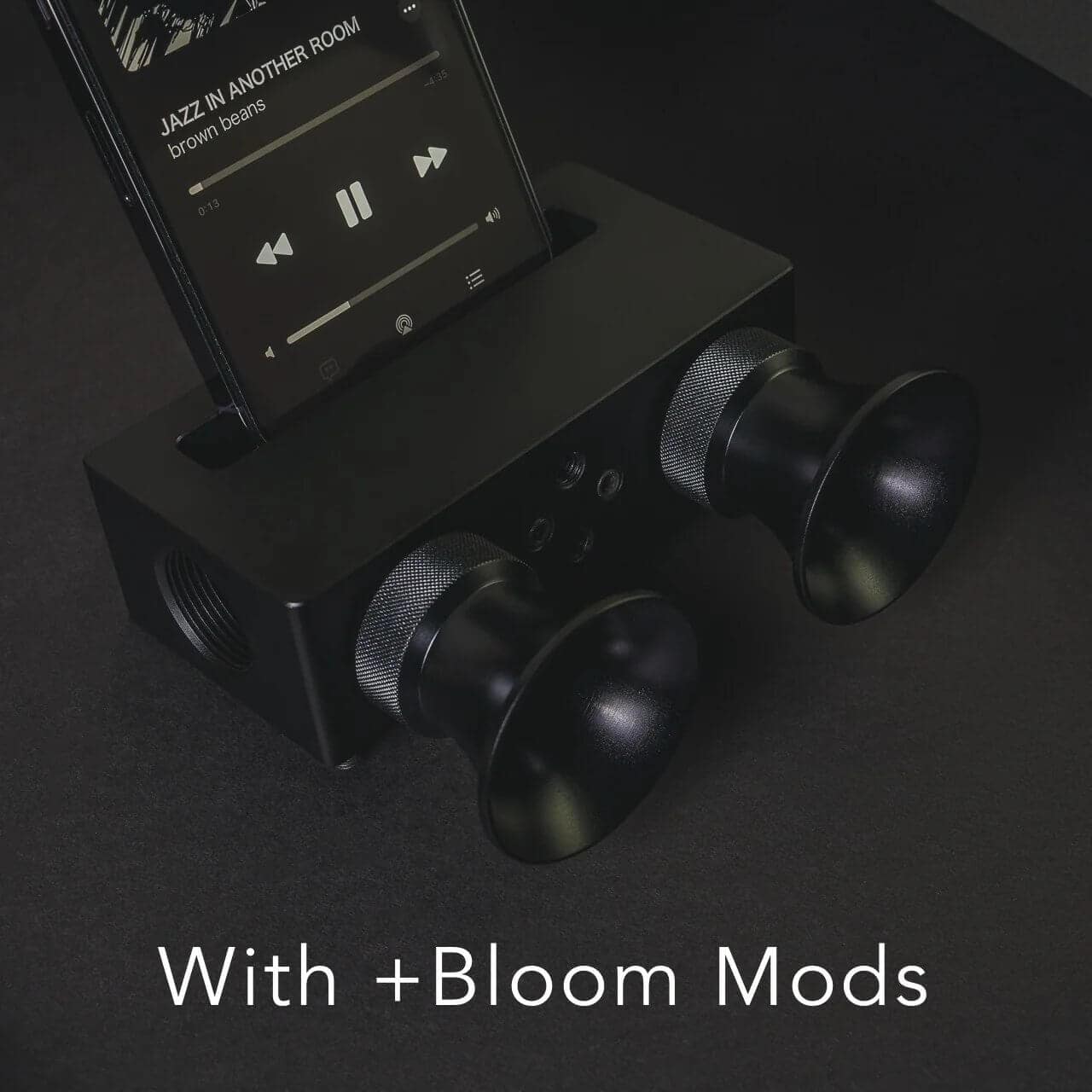 Compact battery-free speaker ready for desktop listening