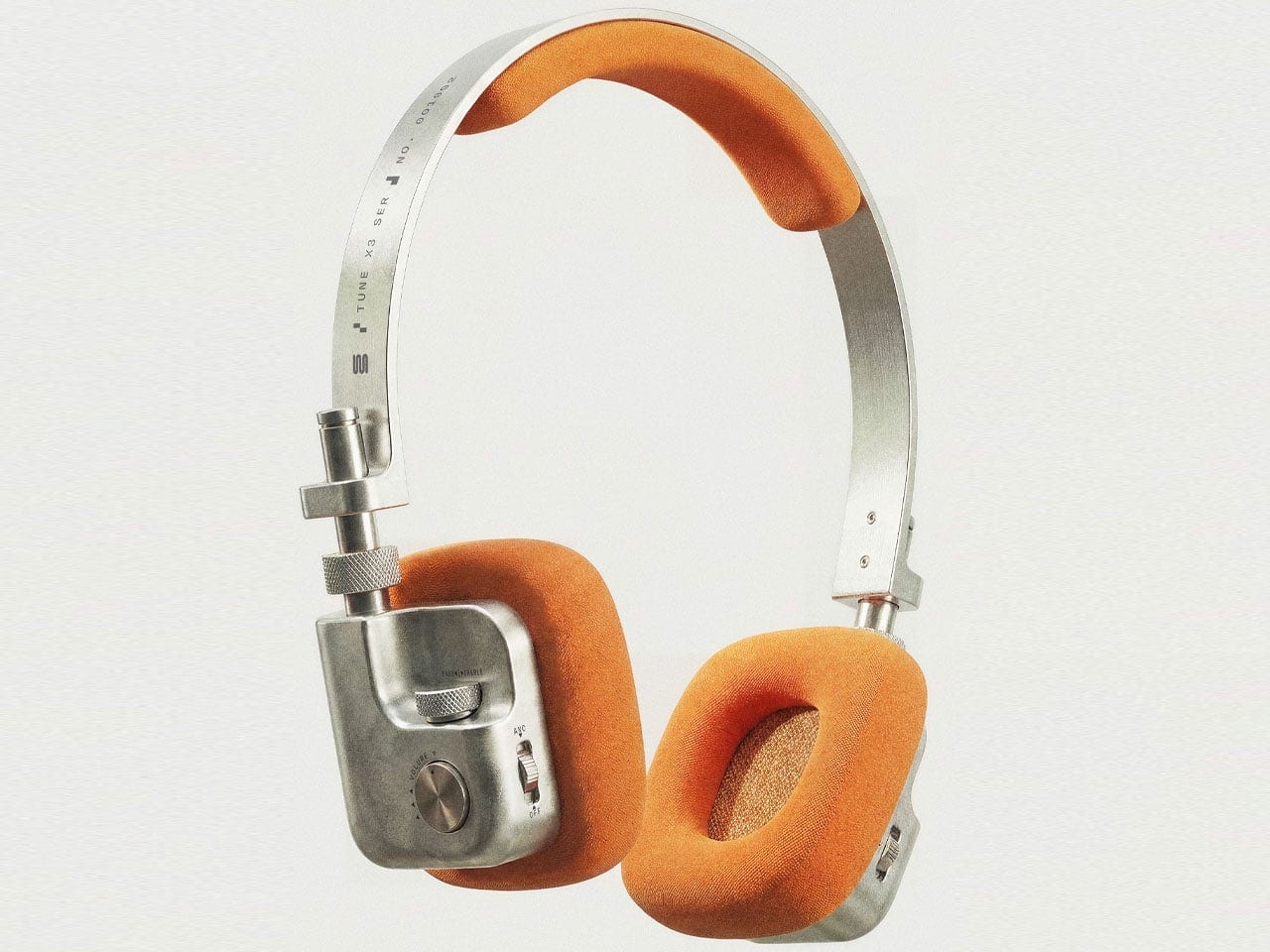 TUNE X3 headphone details with orange padding and visible hardware