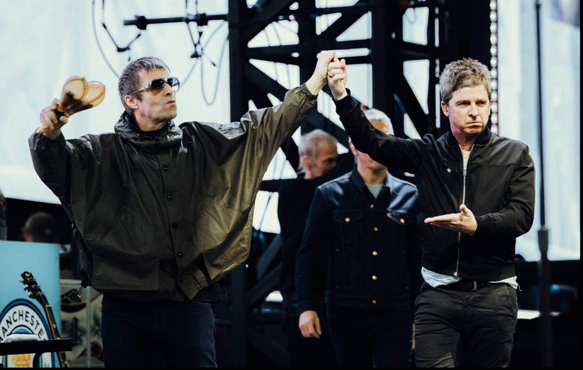 Liam and Noel Gallagher Celebrate Manchester City’s Carabao Cup Triumph Together