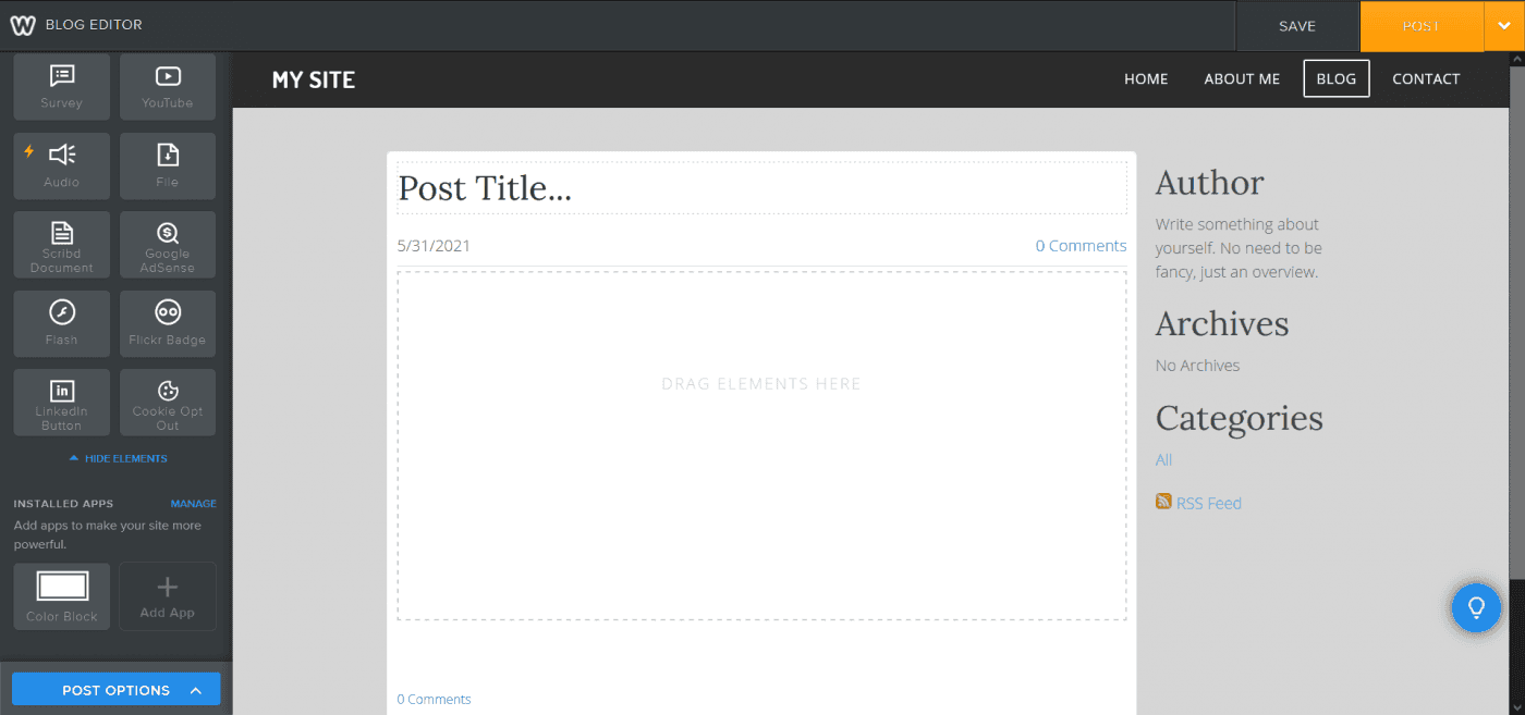 Weebly blog