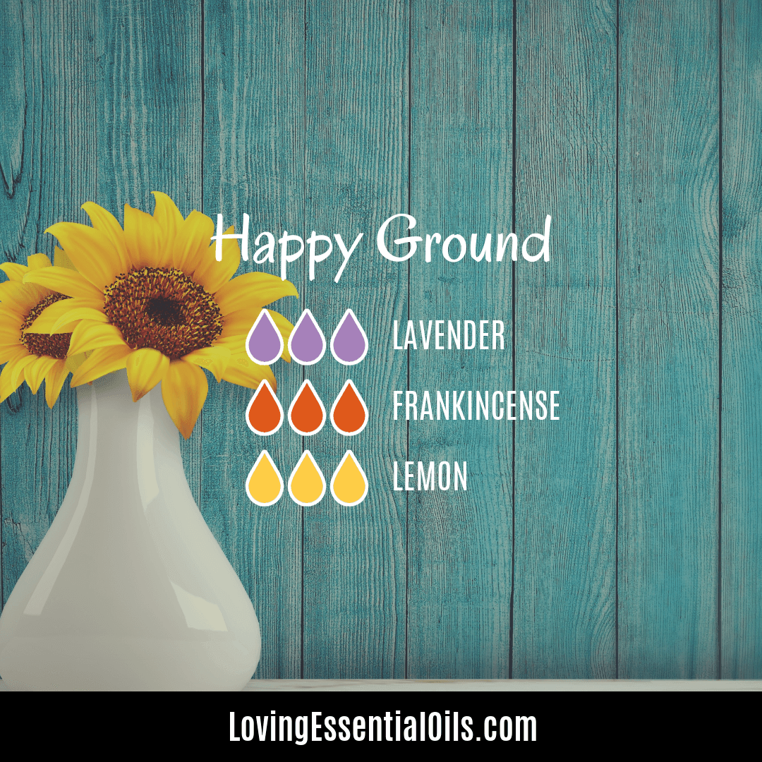 Happy Ground lemon and lavender diffuser blend with frankincense