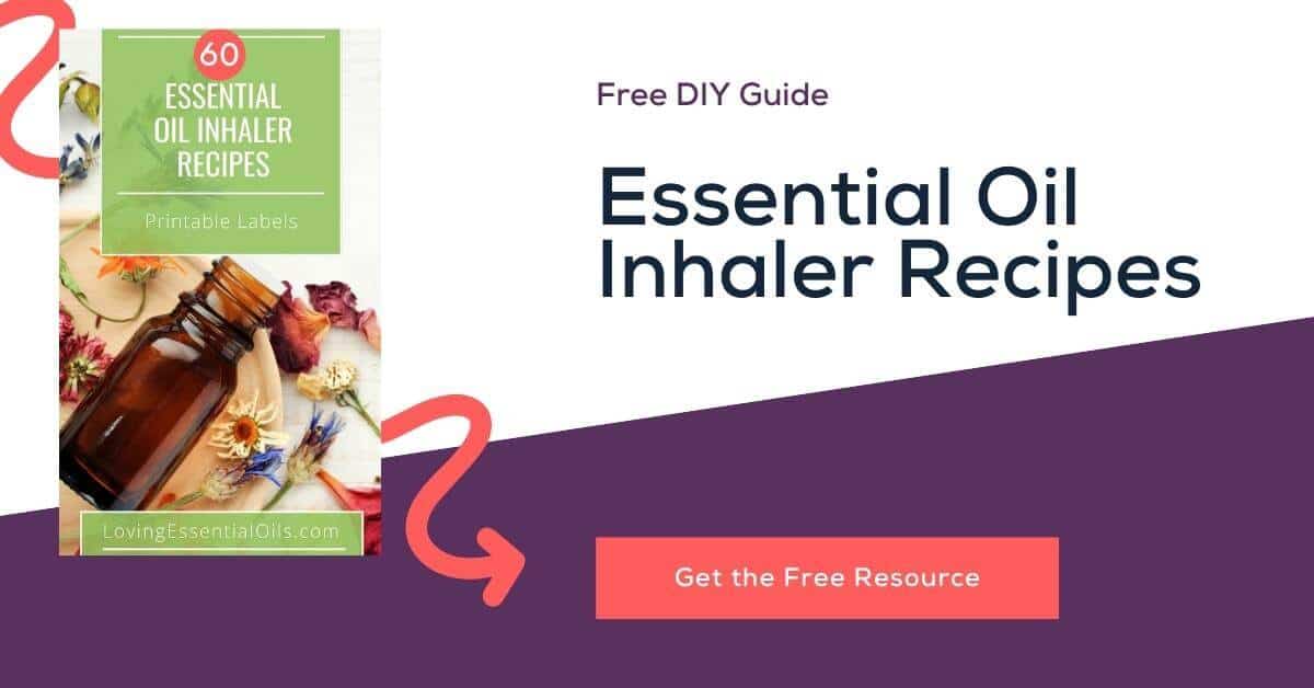 60 Essential Oil Inhaler Recipes free printable PDF with labels