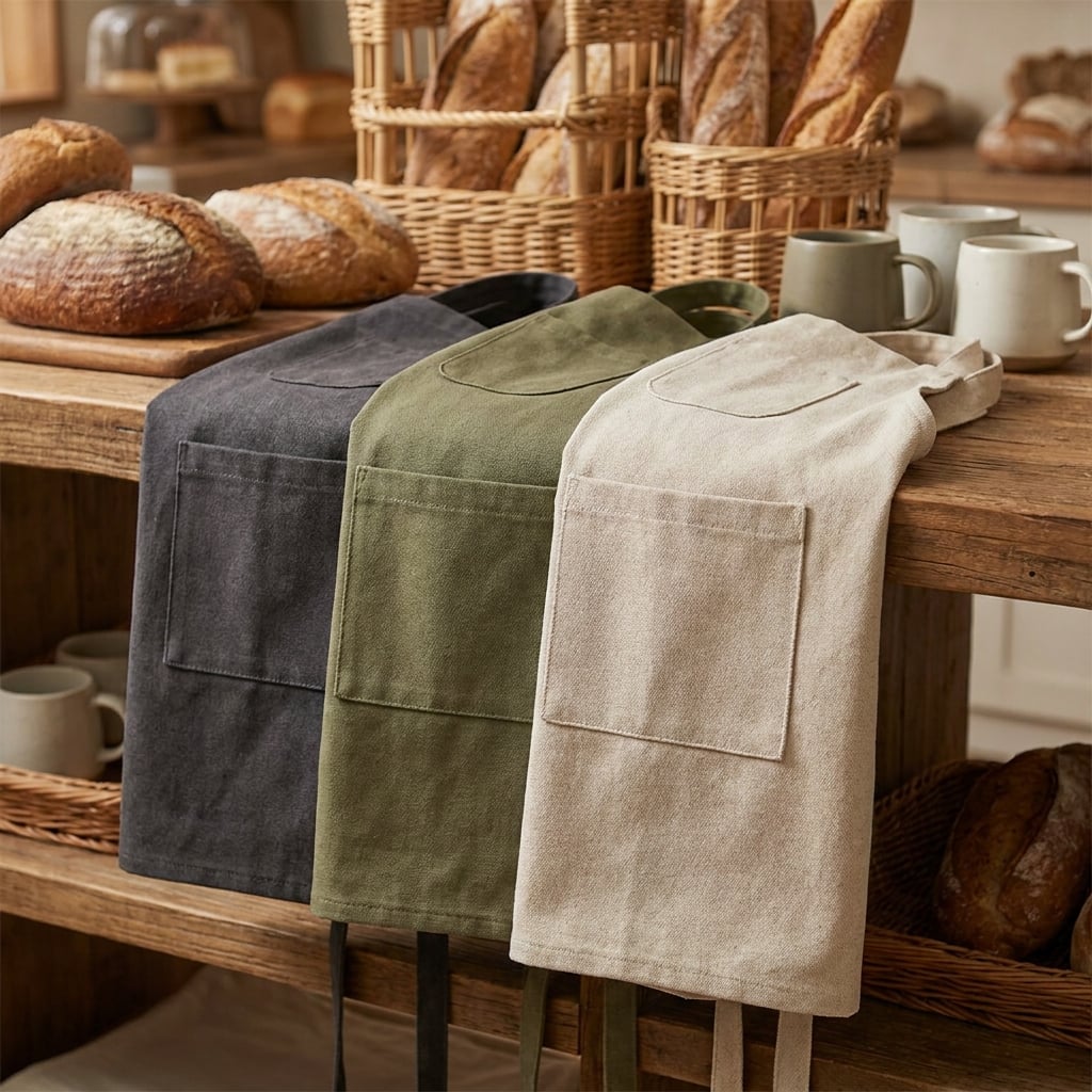 Who Sells Pocketed Options Bib Wholesale Aprons in Bulk for a Bakery?