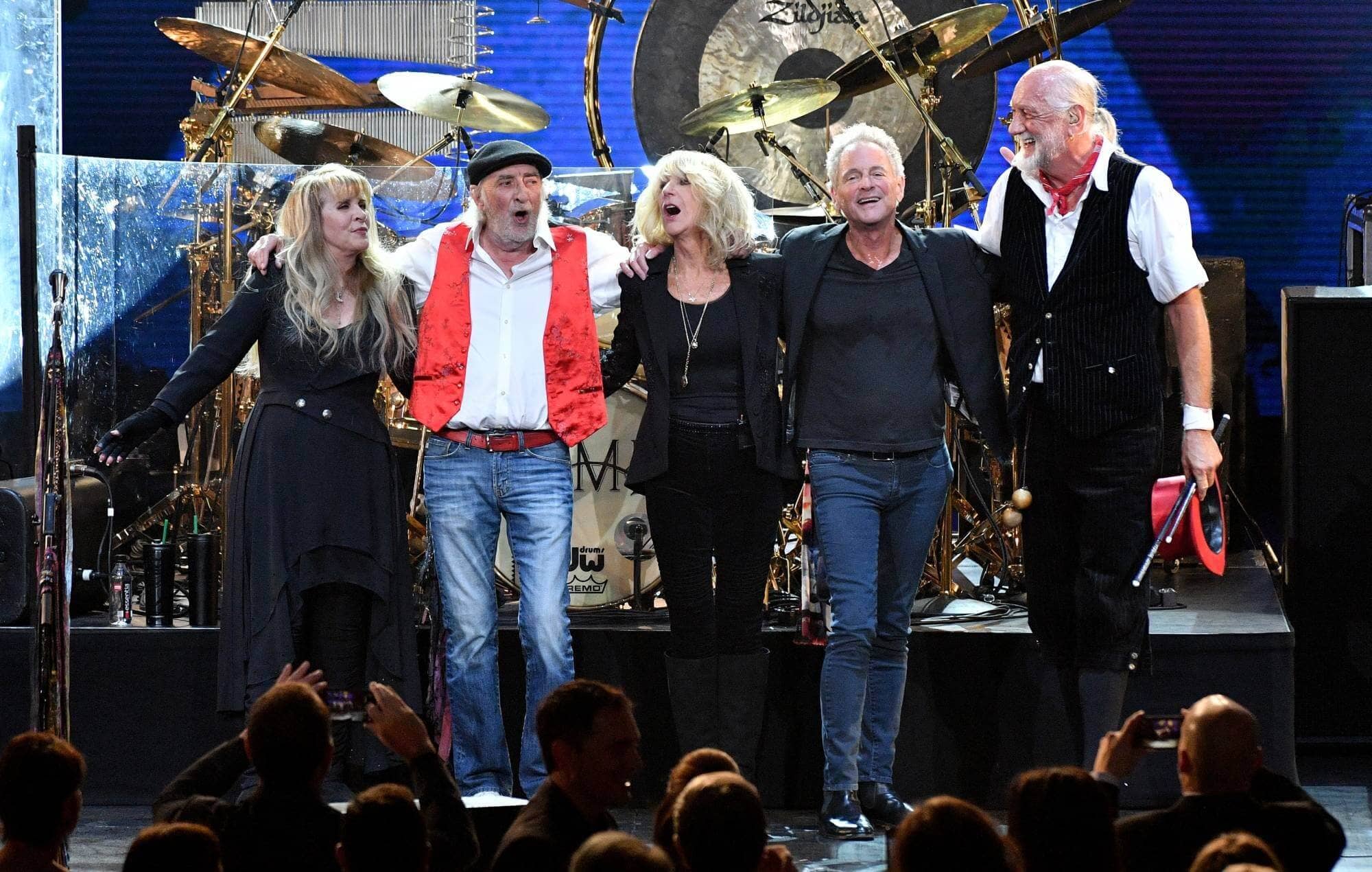 Fleetwood Mac performing live in 2018