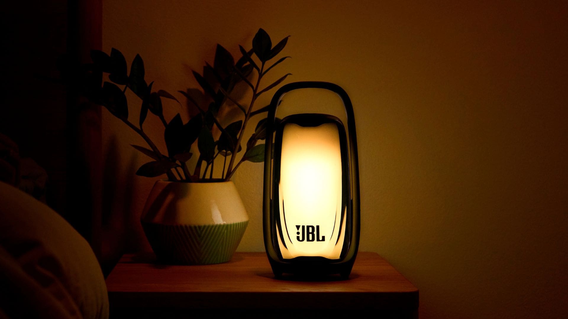 JBL Pulse 6 speaker used as a glowing lamp