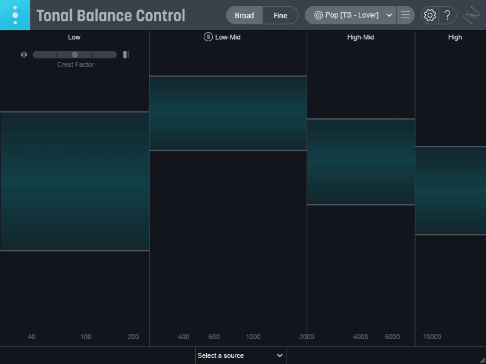 A custom target curve in improved Tonal Balance Control 2