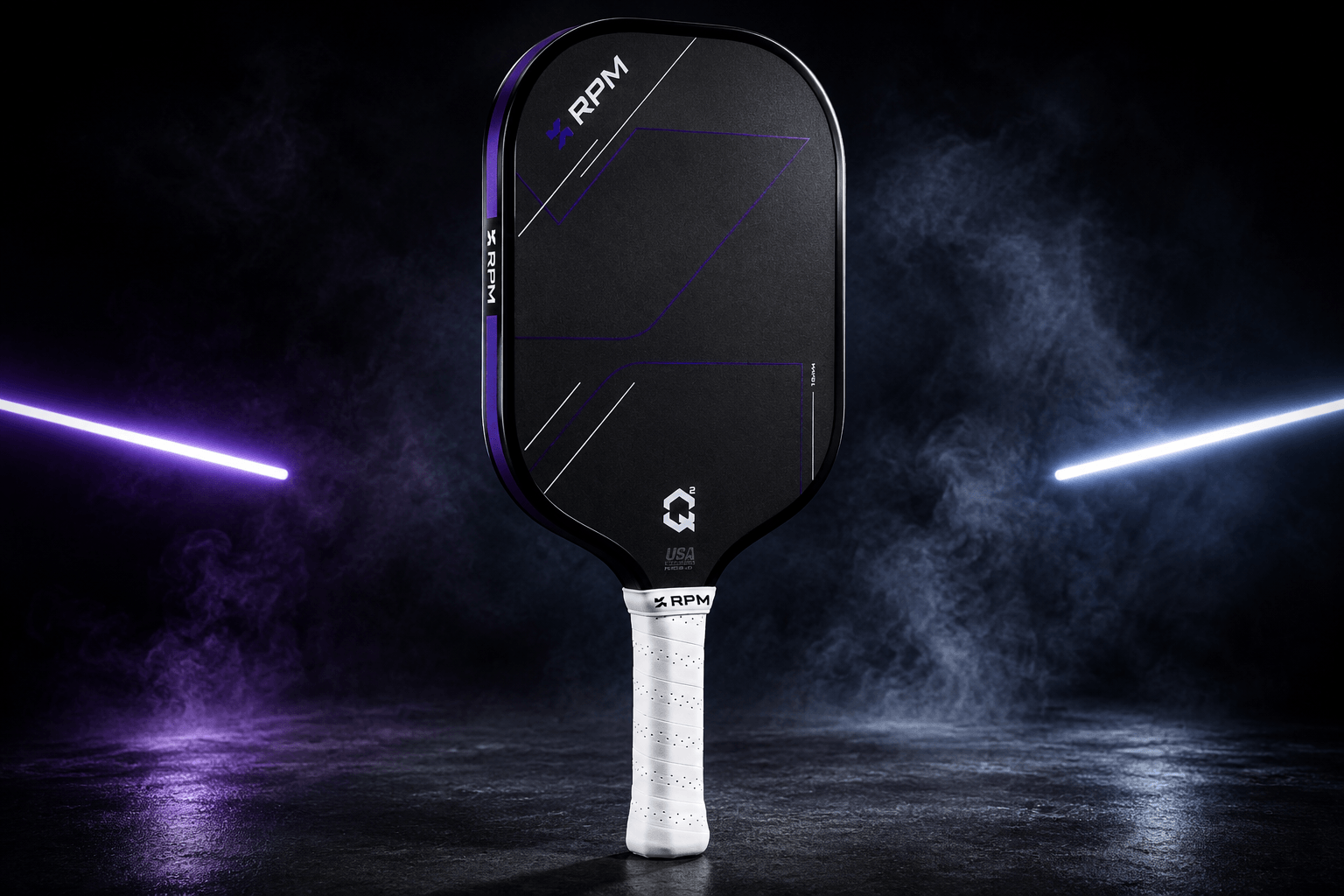 LUZZ Inferno MPP vs RPM Q2 — RPM Q2 16mm Elongated paddle close up