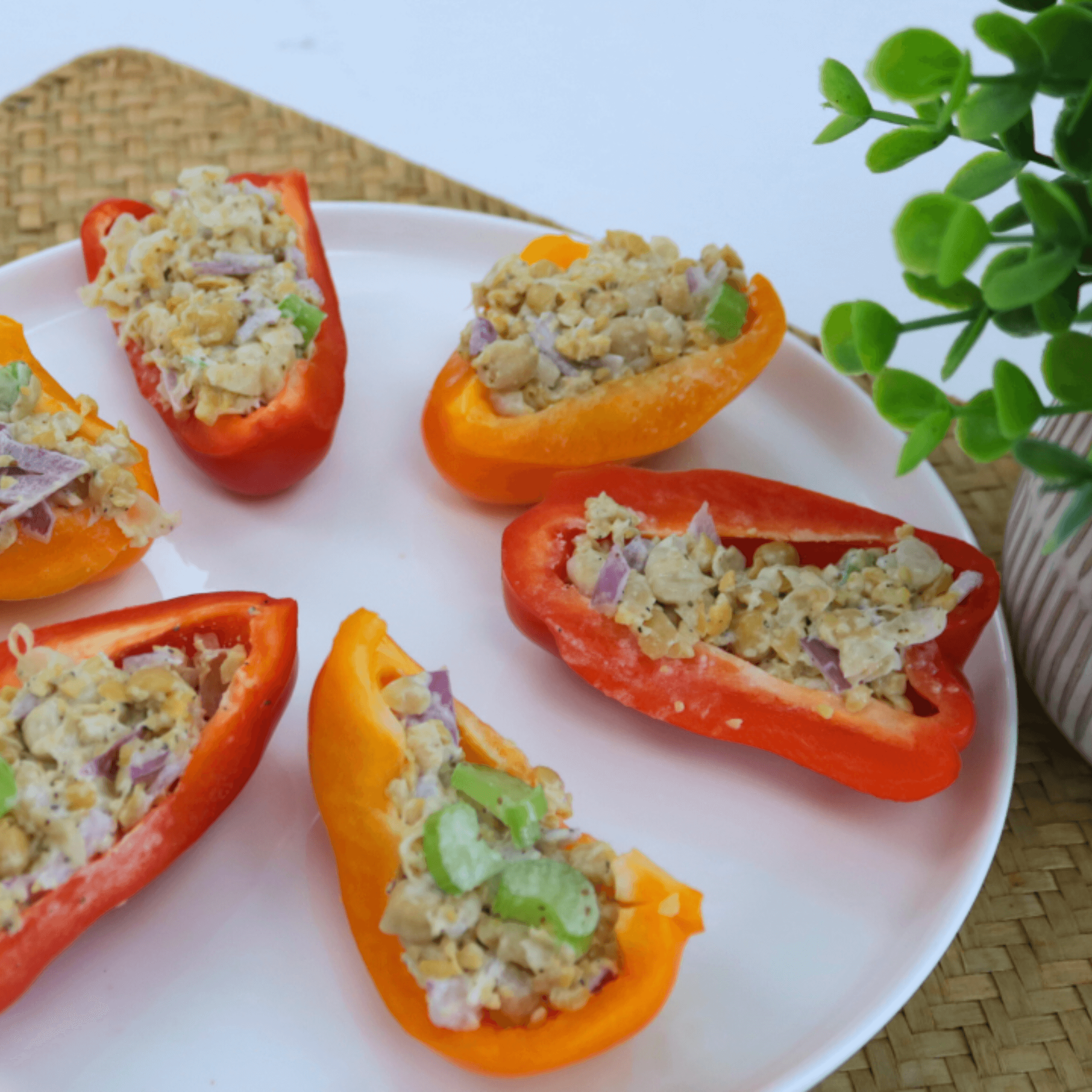 Chickpea Salad Cups