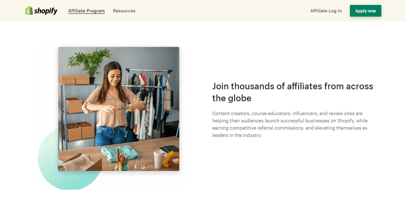 Affiliate marketing Shopify