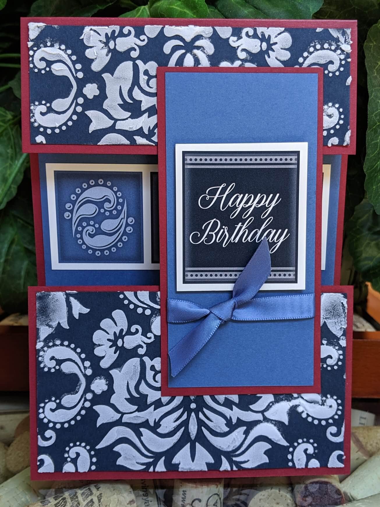 Four ways to use the Damask Filigree stencil