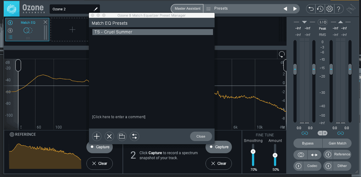 Store references as presets