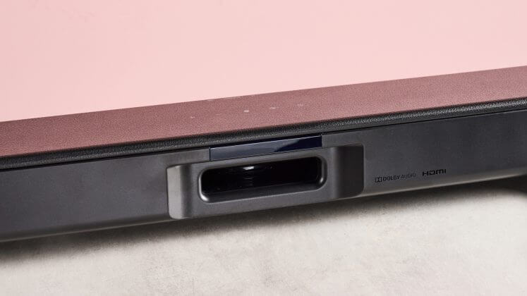 Bass reflex speaker on Sony HT-SF150.
