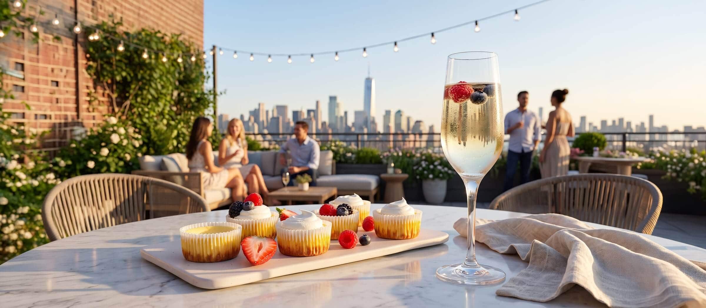 Summer Food & Wine Pairing: Mini Cheesecakes with Berries
