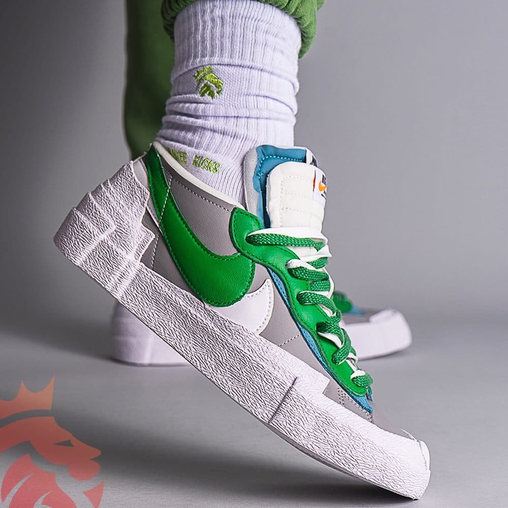 Fresh Drops: YankeeKicks On Feet Nike Blazer Low Sacai “Classic Green”