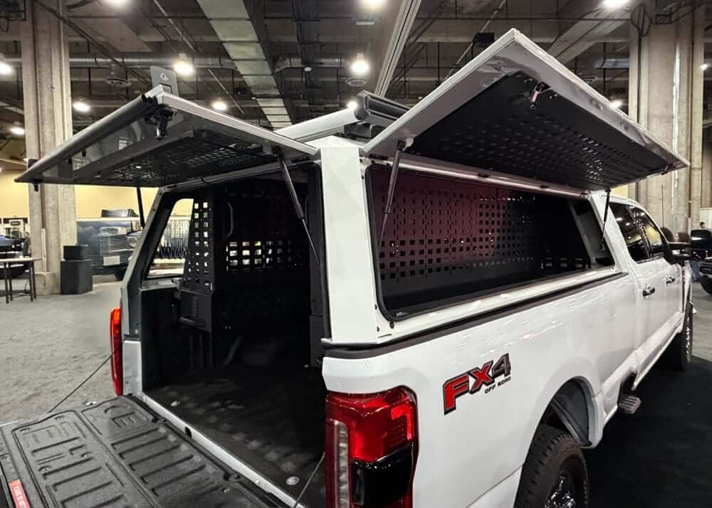 SmartCap EDGE with Full MOLLE Style Bins, Doors Open
