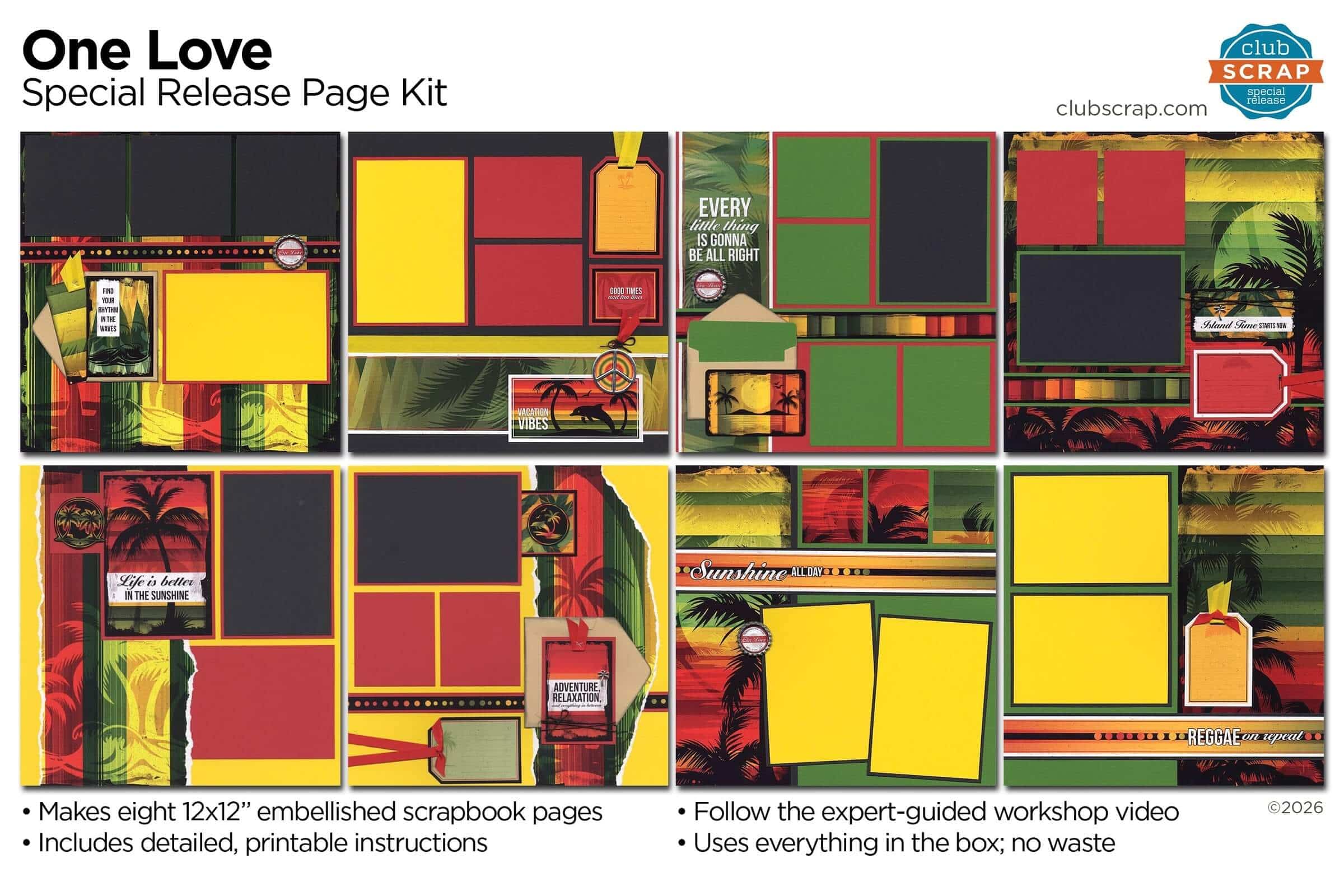 One Love Page Kit