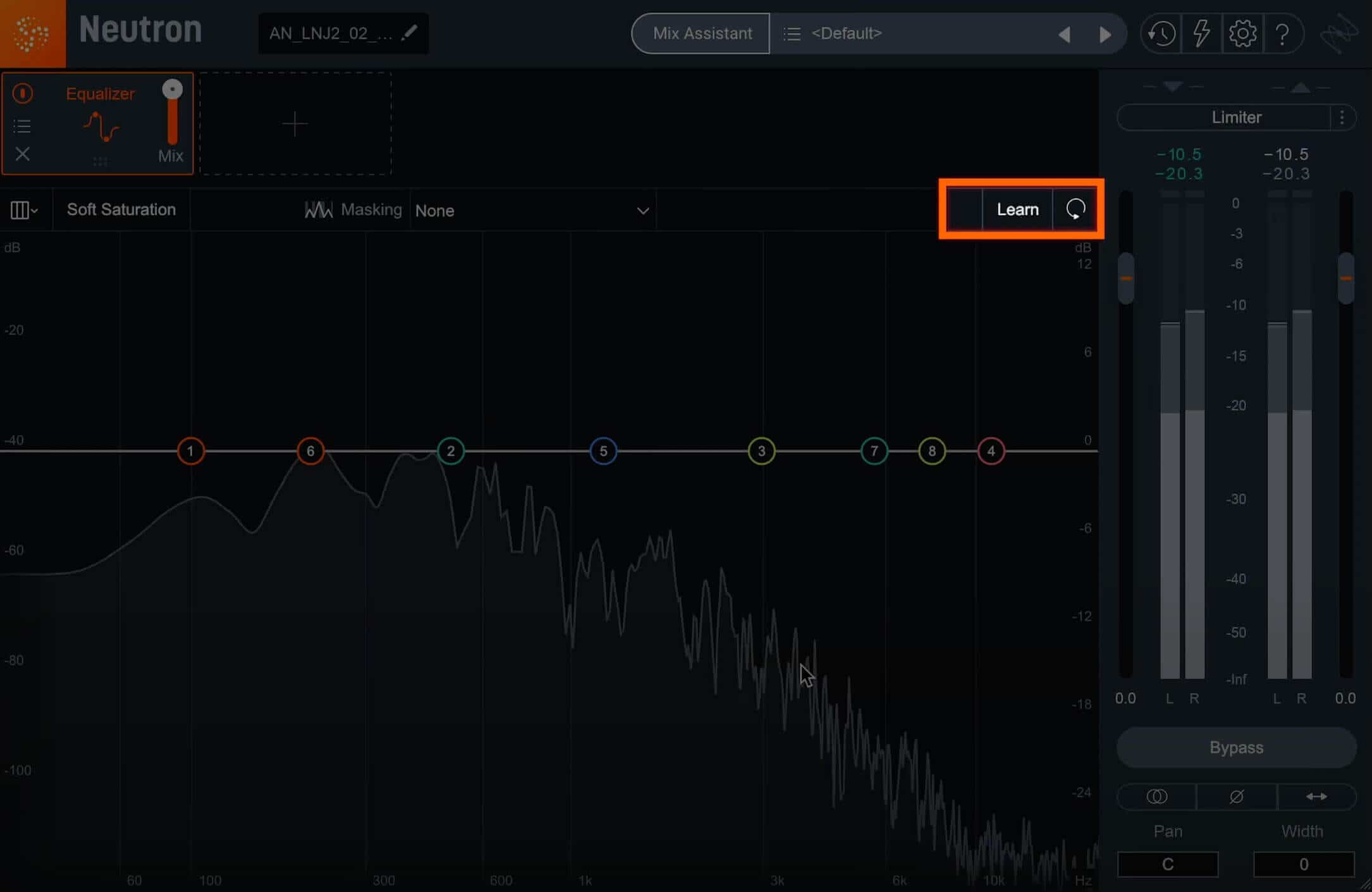 Toggle EQ learn to get help with subtractive EQ