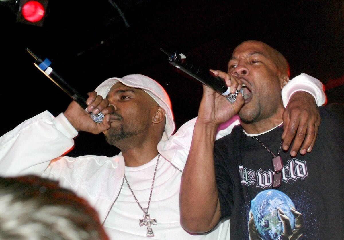 Deshaun Holton AKA “Proof” of D12 and Swifty McVay at BB King’s in New York City in 2004.