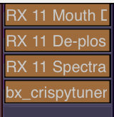 Plugins and modules used for audio cleanup