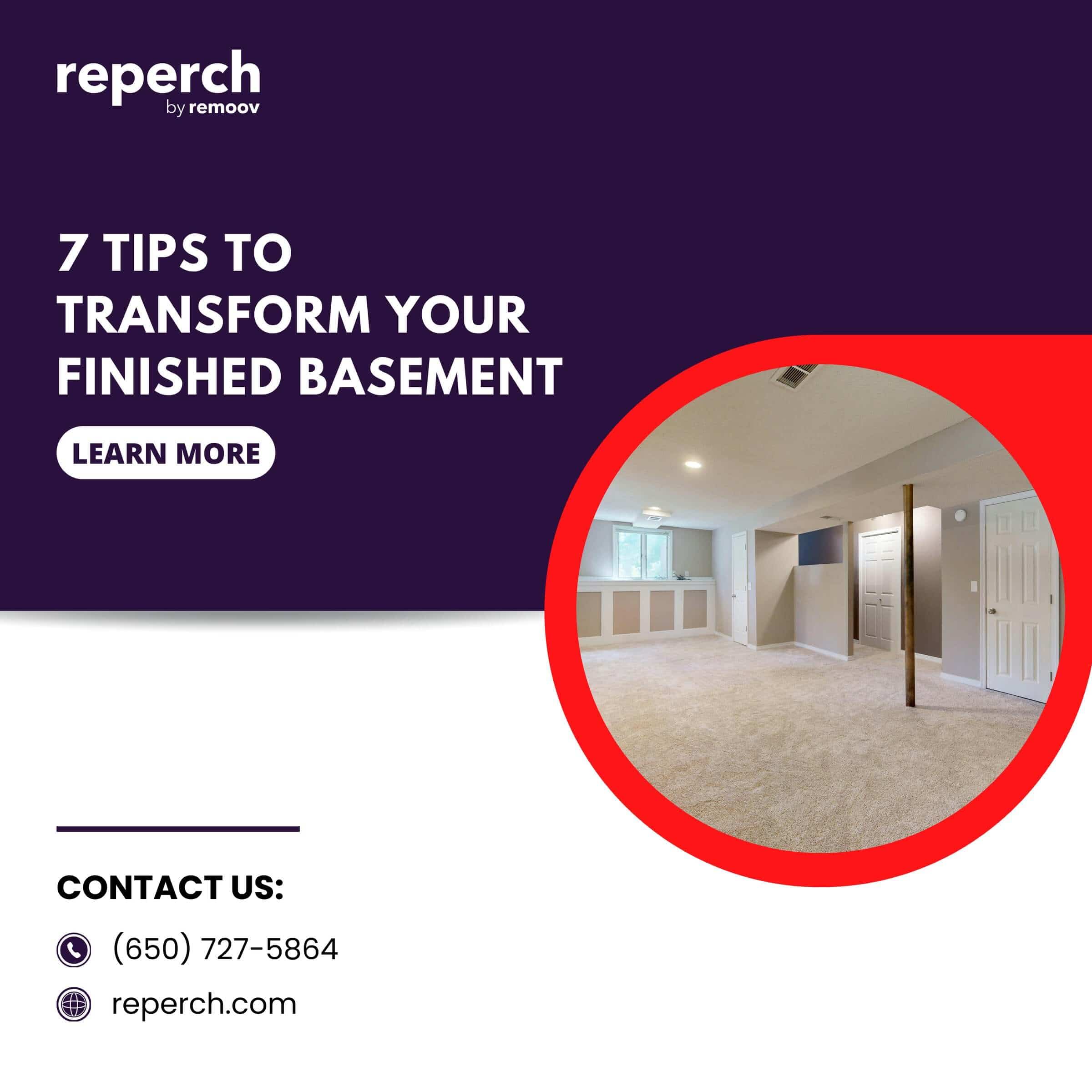 7 Tips to Transform Your Finished Basement