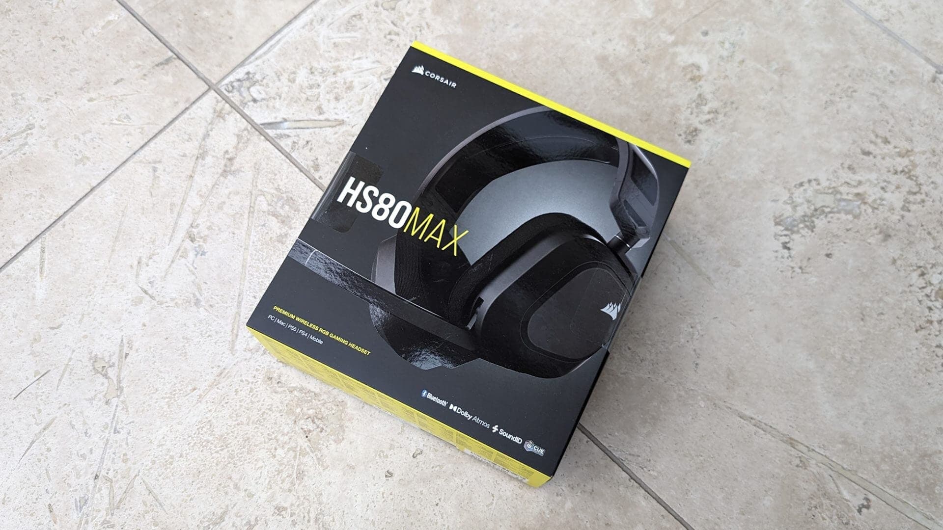 Corsair HS80 Max Wireless headset in dark gray — thoughtful design with gamer aesthetics.