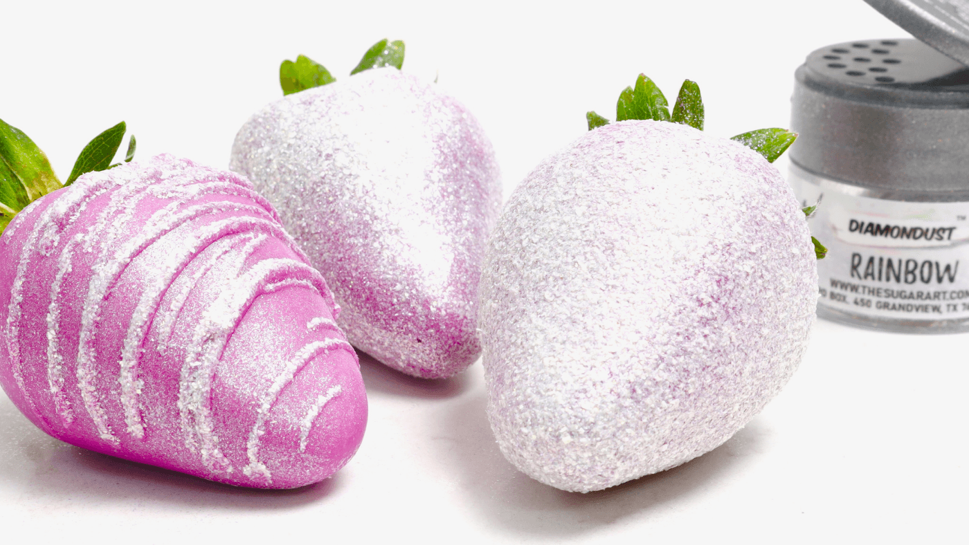 3 Ways to Make Edible Glitter Strawberries