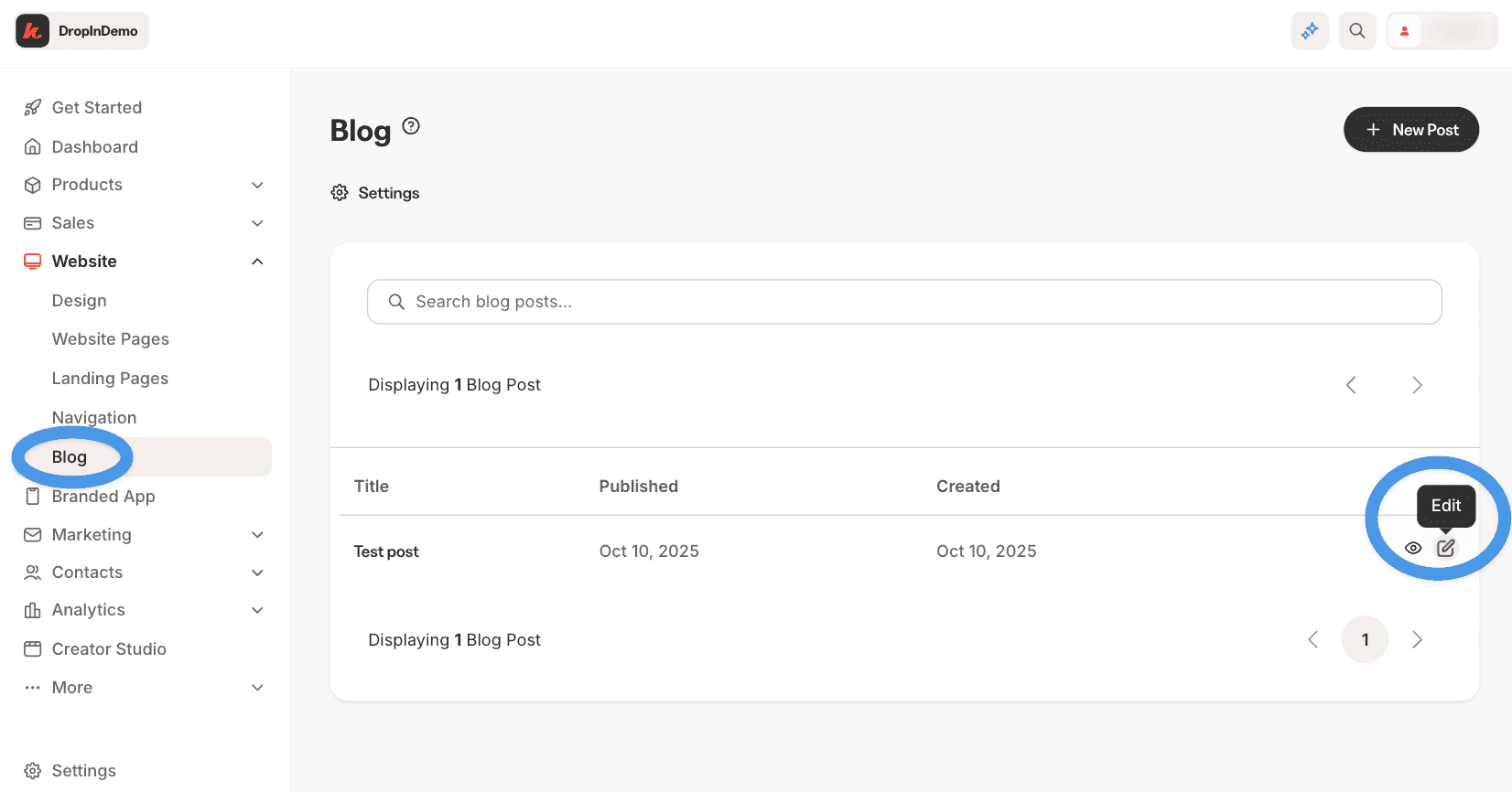 Create a blog on Kajabi: Edit a blog post in Kajabi