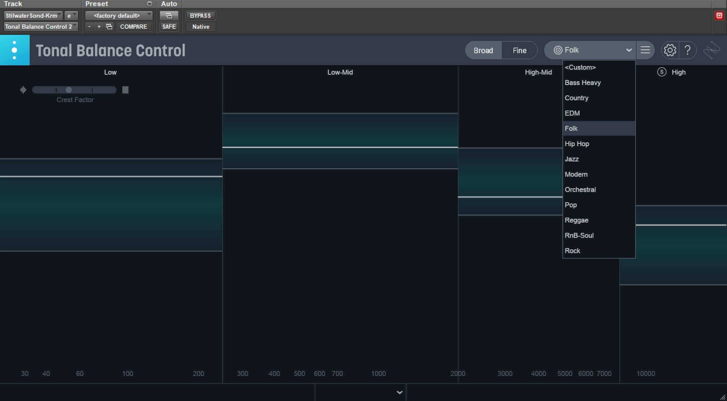 Target curves in Tonal Balance Control now cover a wider range of genres and production styles.