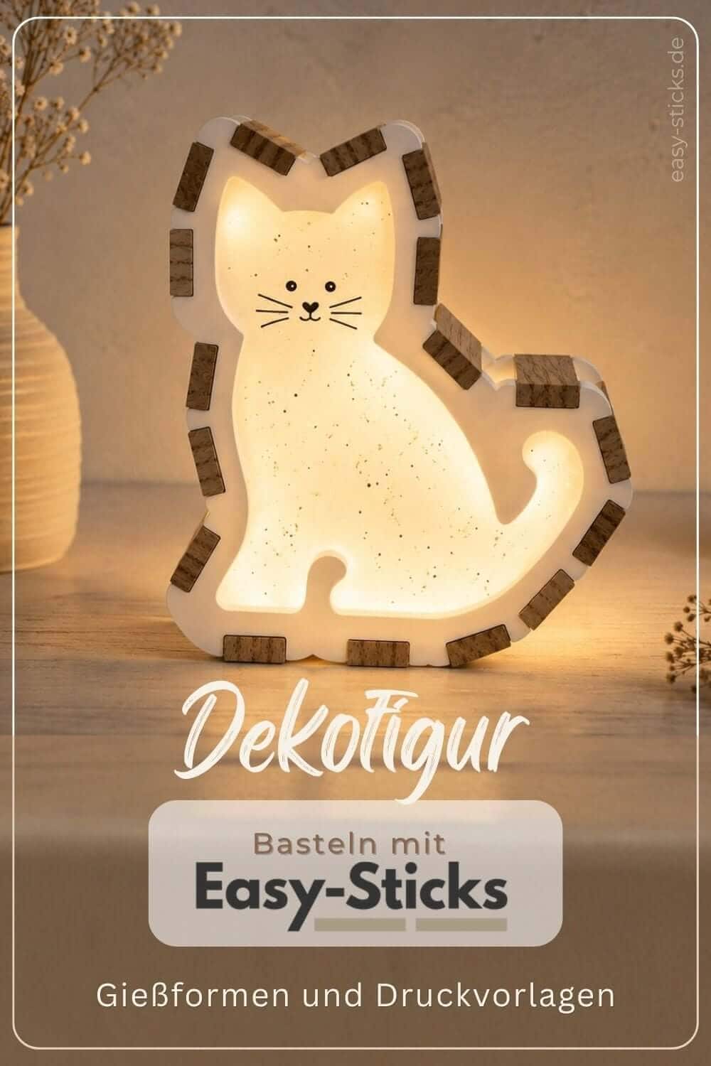 Dekofigur basteln mit Gießformen