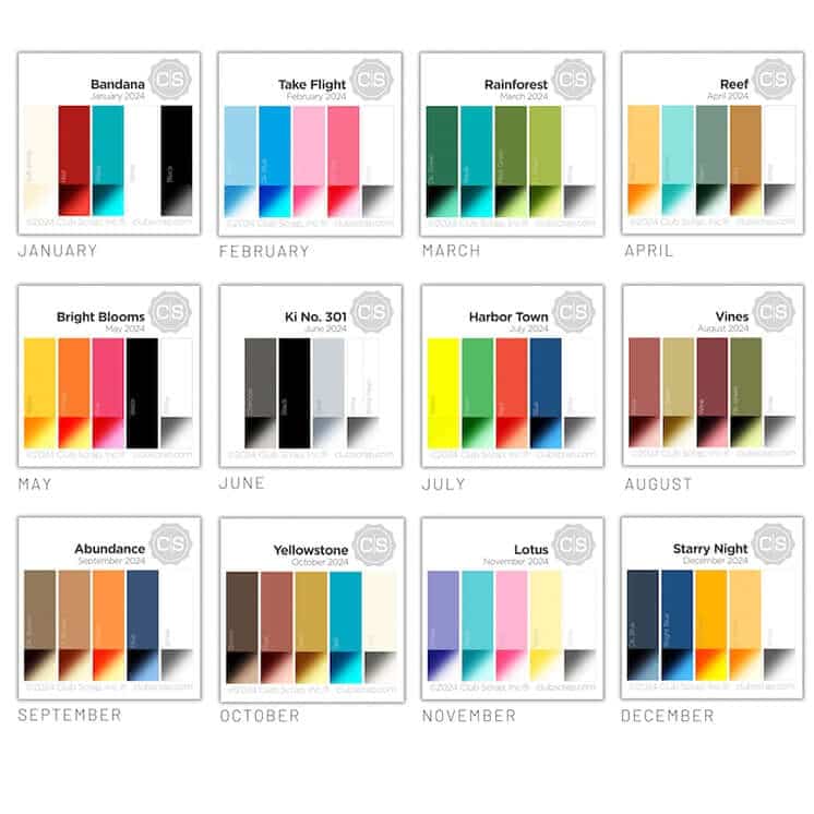 2024 Color Palettes—Harmonious hues guaranteed.
