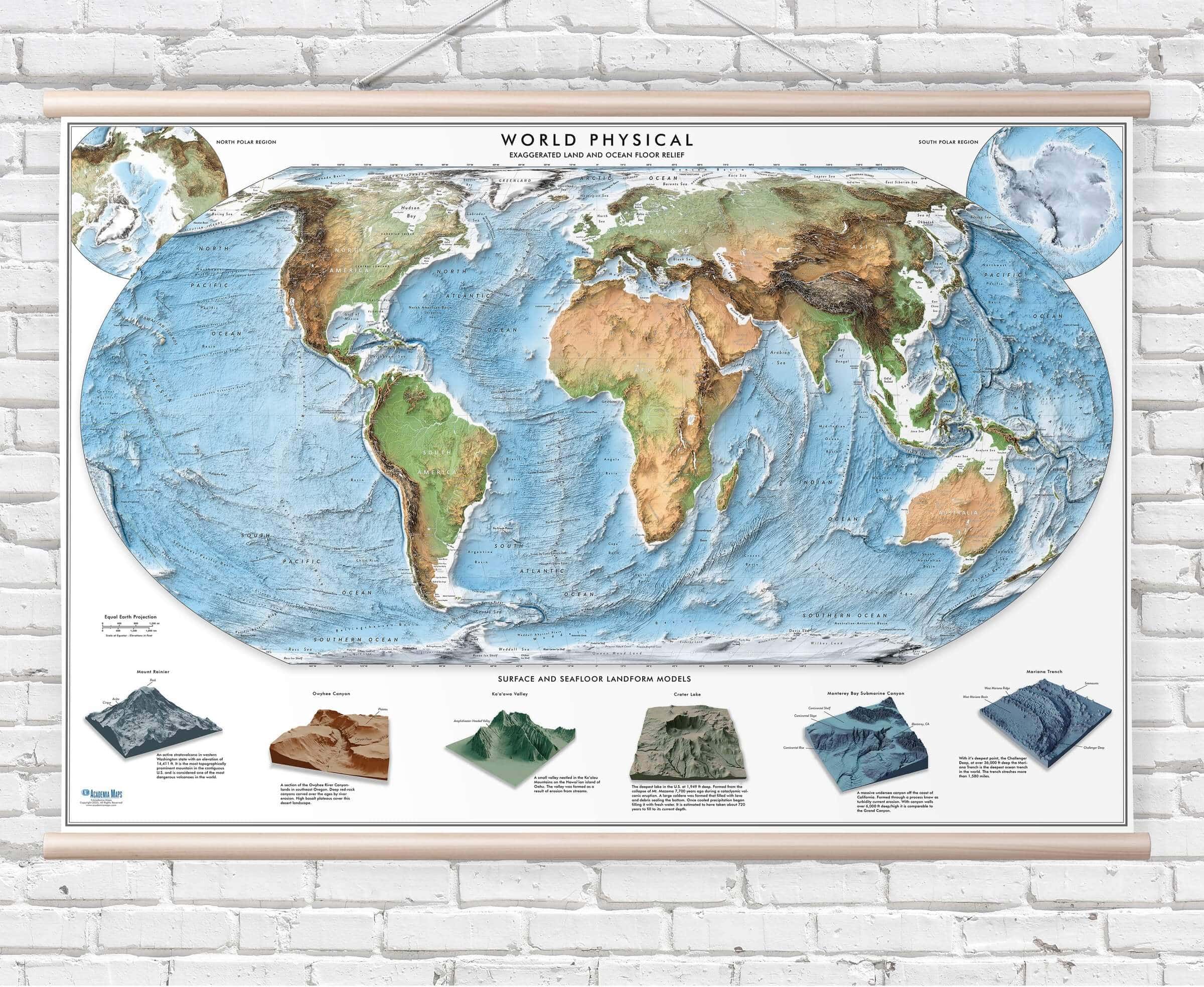 Equal Earth map projection example
