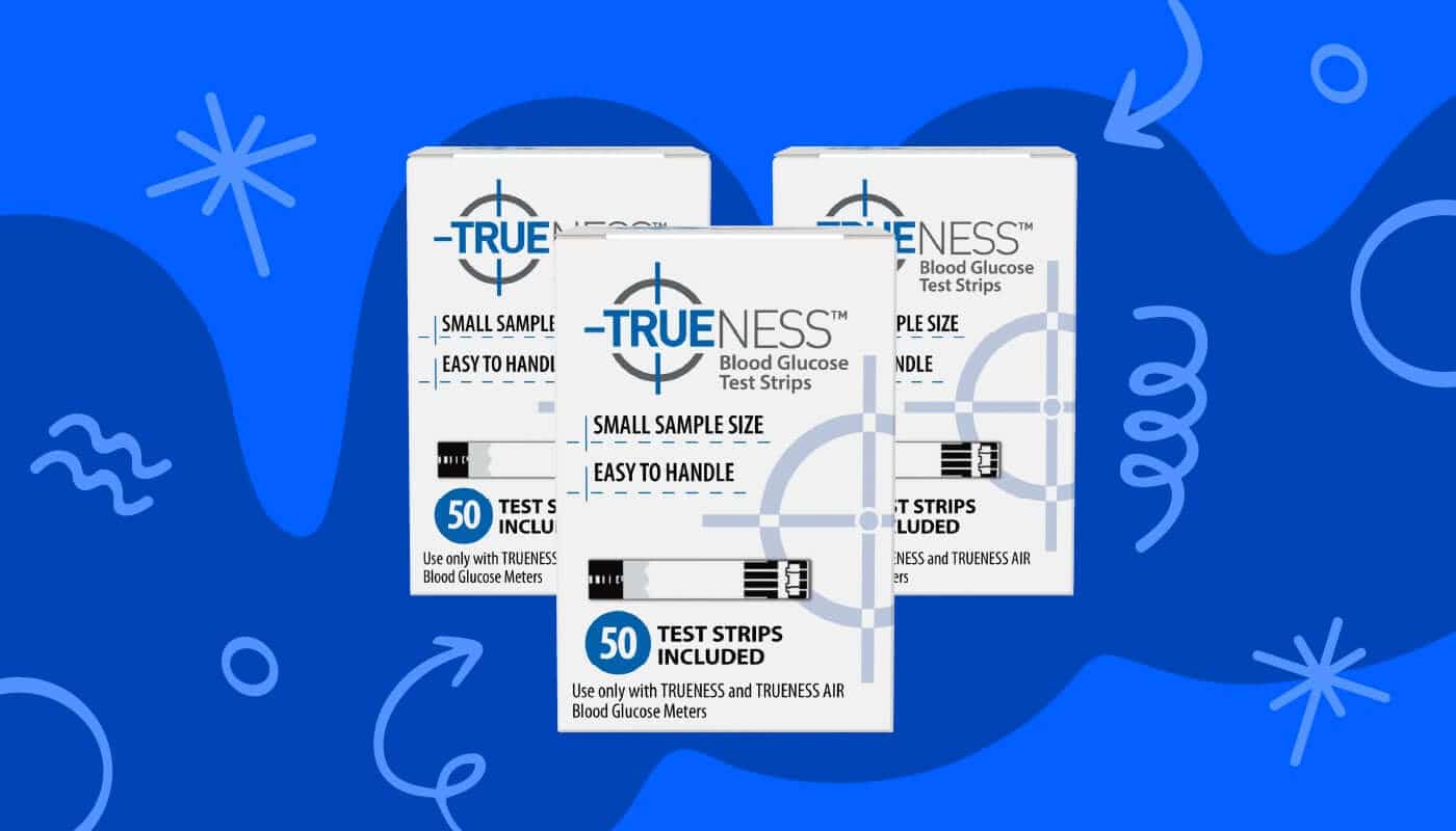 trueness glucose test strip boxes