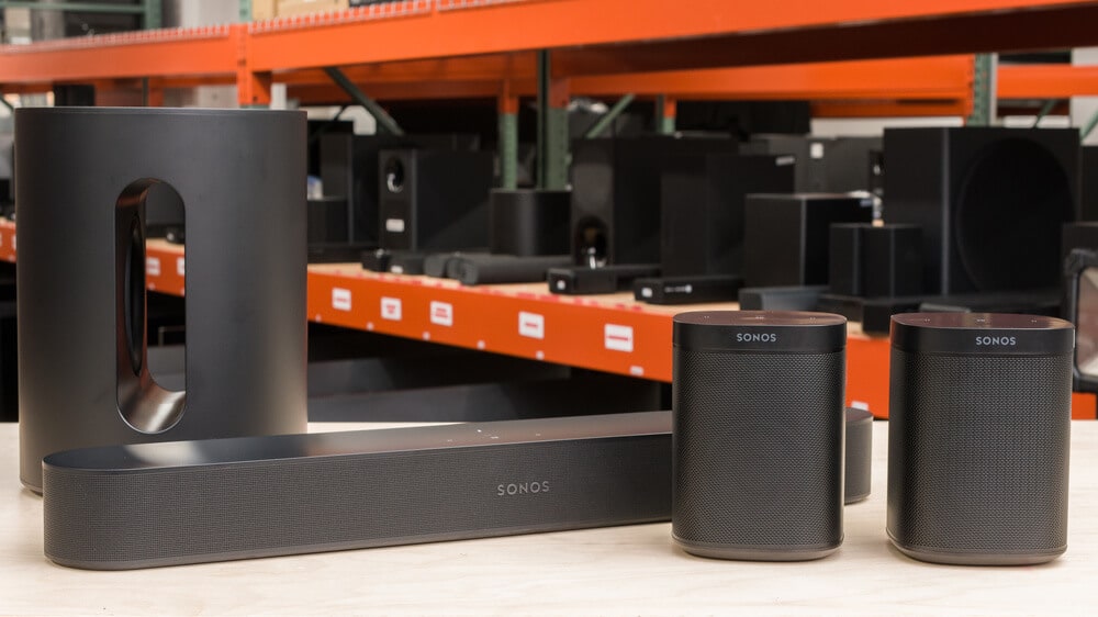 Sonos Beam (Gen 2) with Sub Mini + One SL Speakers