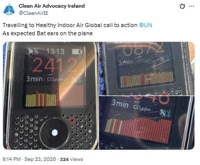 Travelling to the Healthy Indoor Air: A Global Call to Action - CO2 Readings