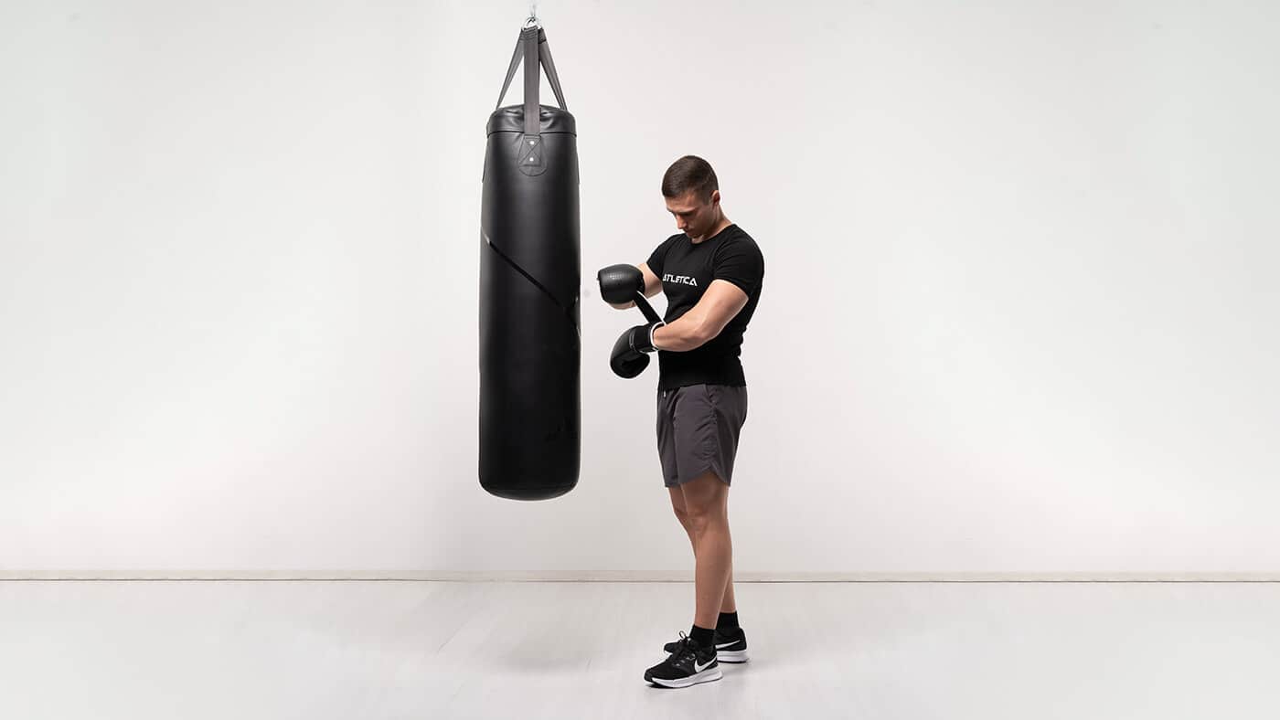 Workout am Boxsack
