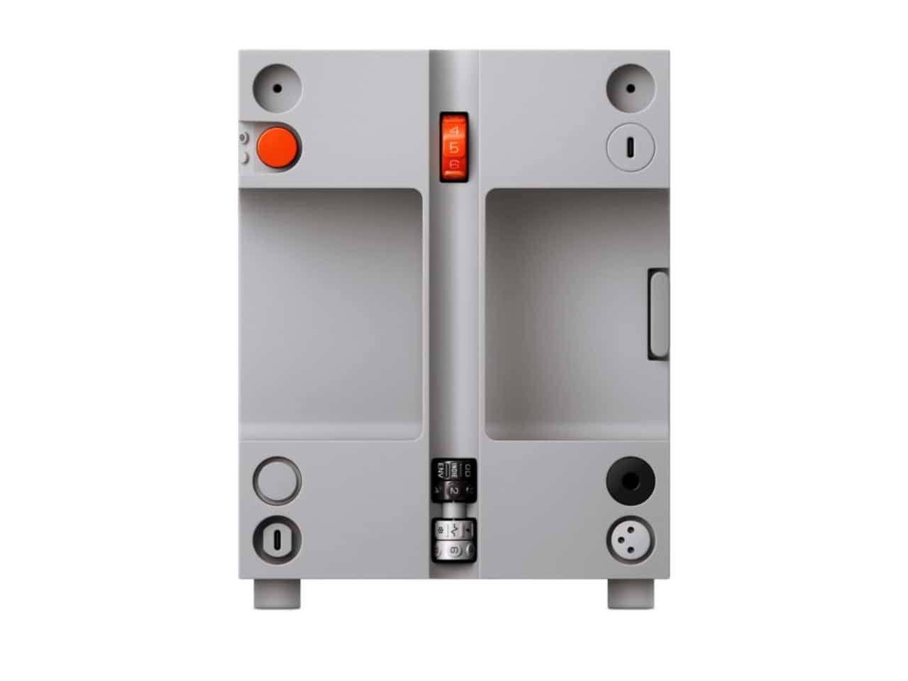 The Teenage Engineering EP-35 positioned as a desktop recording and playback device