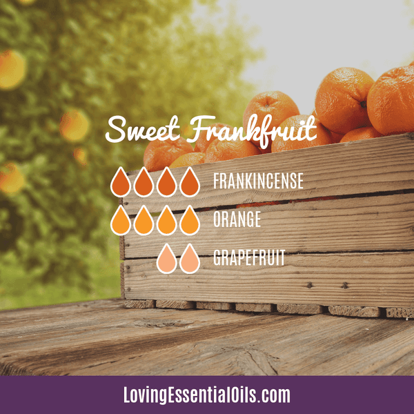 Sweet Frankfruit diffuser blend with frankincense, orange and grapefruit