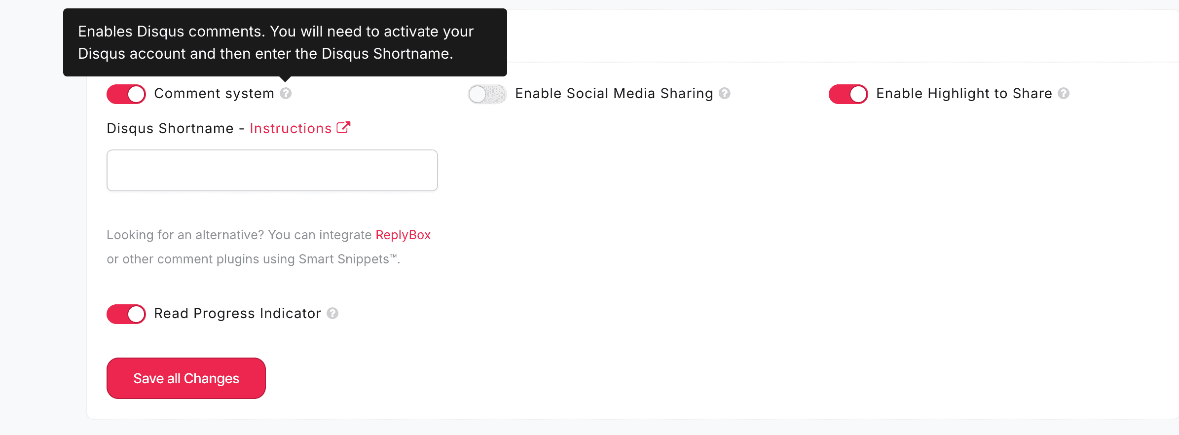 Enabling Disqus comments in DropInBlog admin