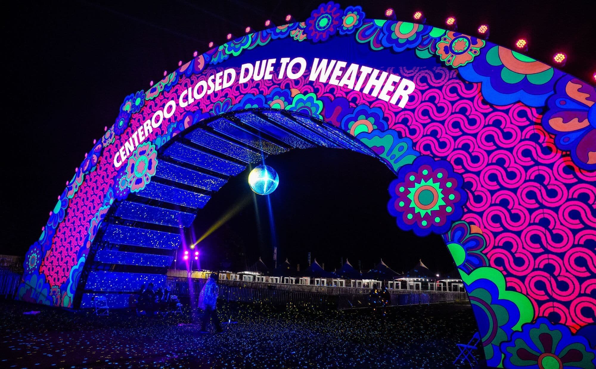 A general view of the atmosphere following the cancellation of the 2025 Bonnaroo Music & Arts Festival in Manchester, Tennessee