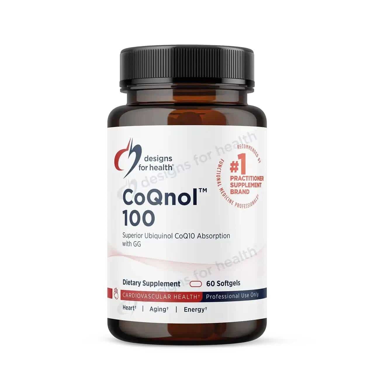 CoQnol 100 Designs for Health: Boost Energy, Heart Health & Cellular Function