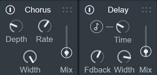 Adding some subtle chorus and delay