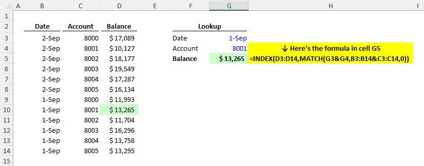 Unlocking Advanced Excel: Using INDEX/MATCH with Multiple Columns