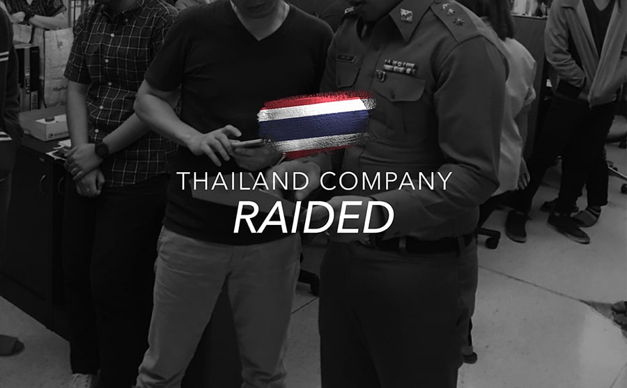 Thailand company raid