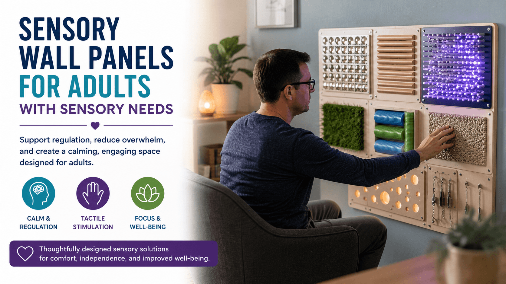 Sensory Wall Panels for Adults With Sensory Needs