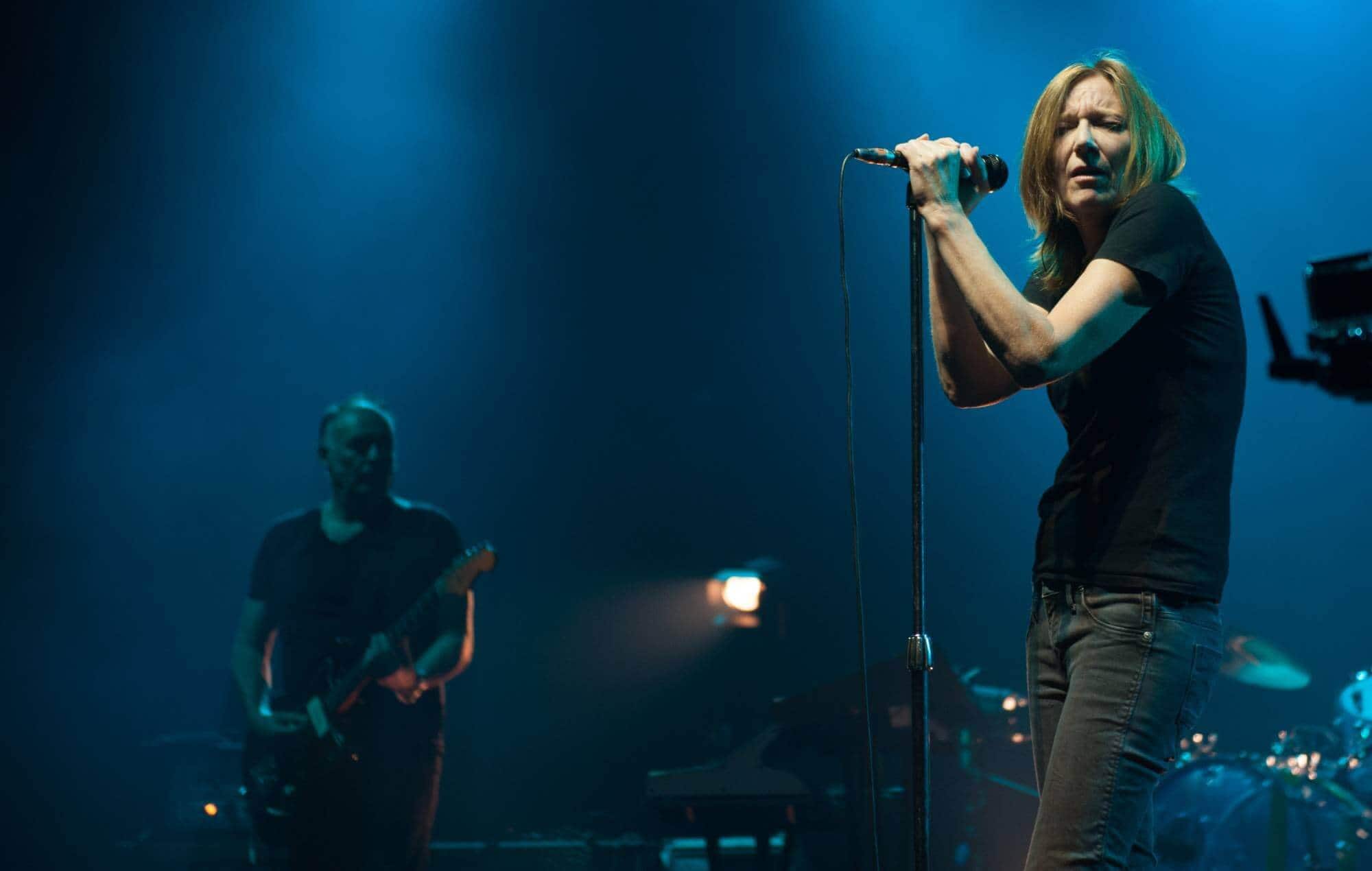 Portishead performing live in 2015